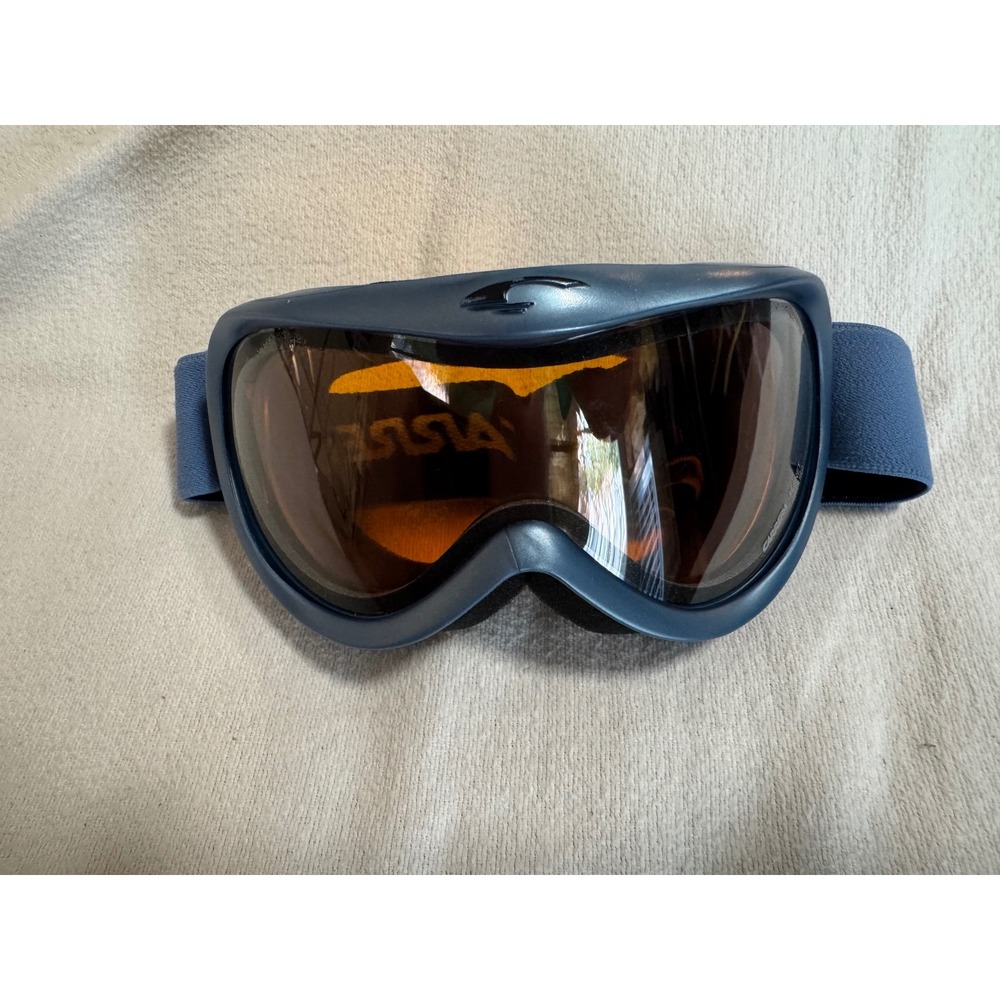 Carrera Planet Hyper Red Ski Goggles Blue Frame Orange Lens Adjustable Strap